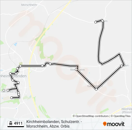 4911 S-Bahn Line Map