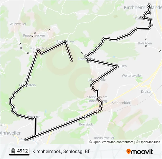4912 S-Bahn Line Map