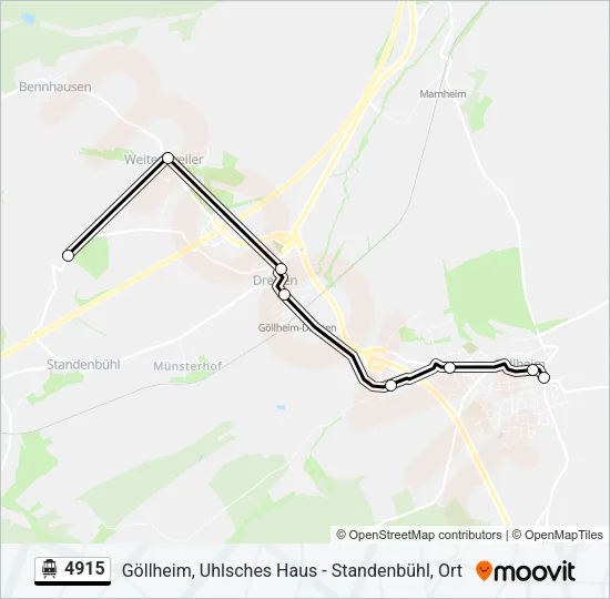 4915 S-Bahn Line Map