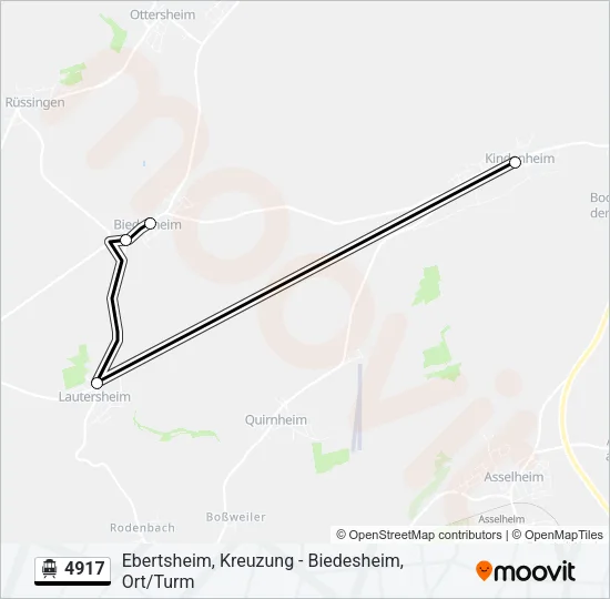 4917 S-Bahn Line Map
