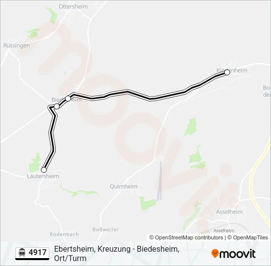 S-Bahn 4917: карта маршрута