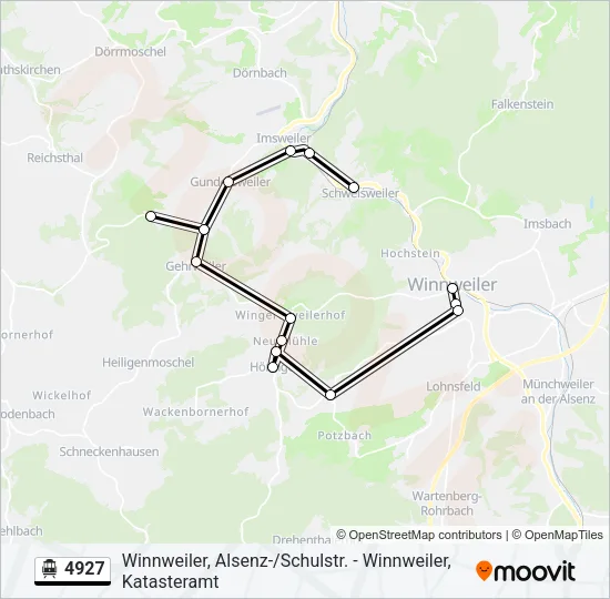 4927 S-Bahn Line Map