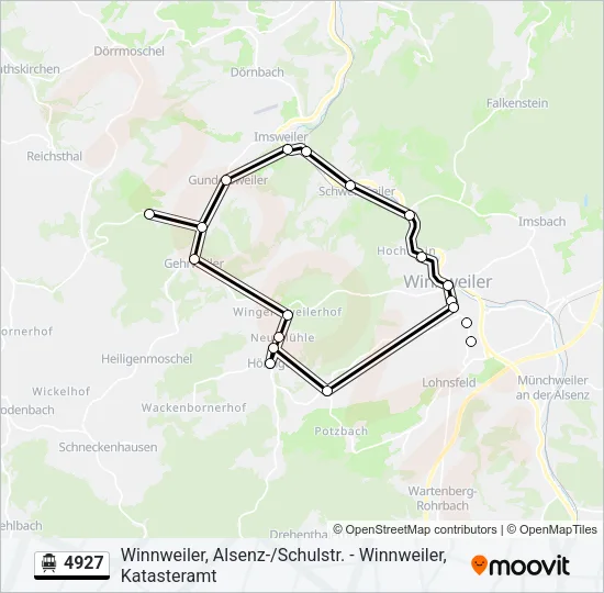 4927 S-Bahn Line Map