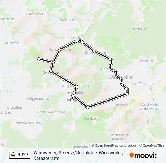4927 S-Bahn Line Map