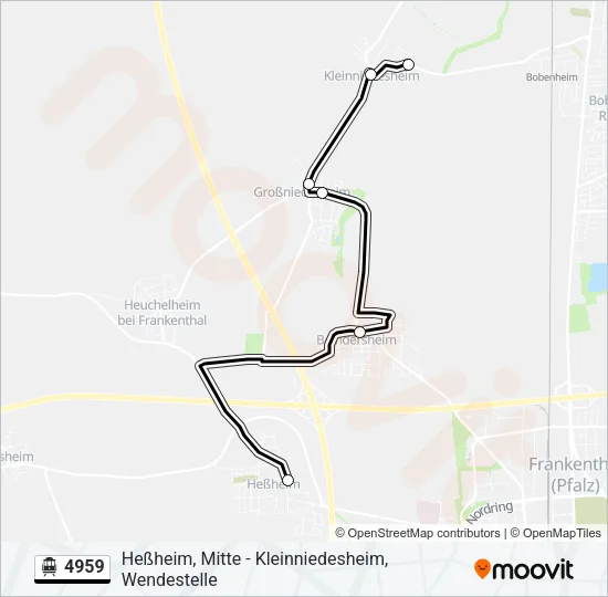 4959 S-Bahn Line Map