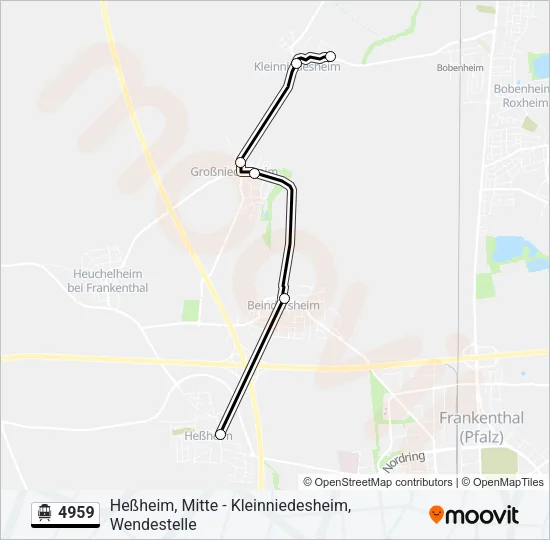 4959 S-Bahn Line Map