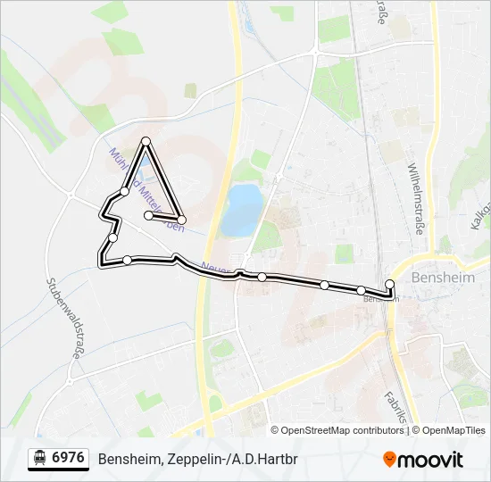 S-Bahn 6976: карта маршрута