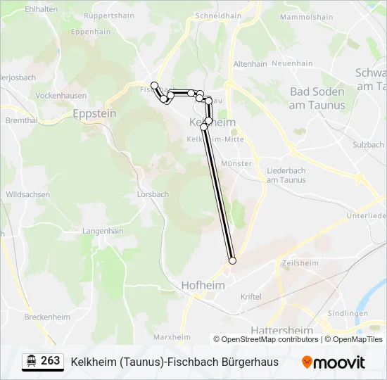 263 S-Bahn Line Map
