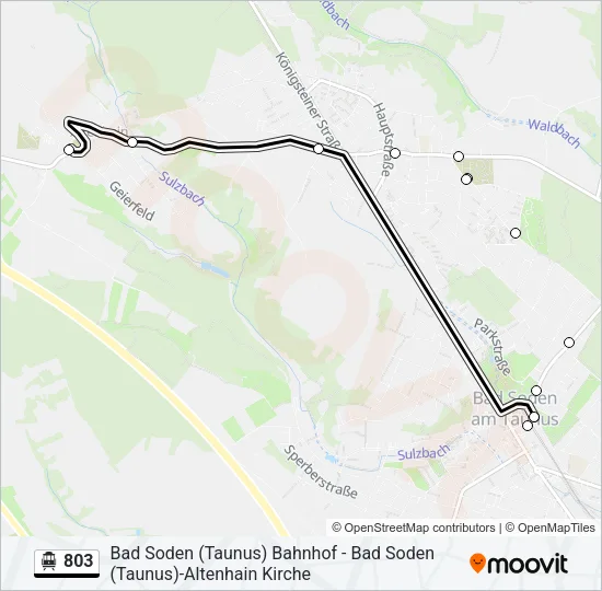 803 S-Bahn Line Map