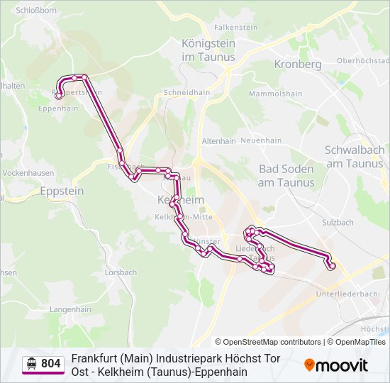 S-Bahn 804: карта маршрута