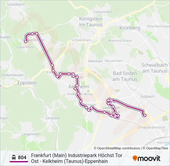 804 S-Bahn Line Map