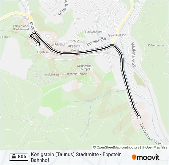 S-Bahn 805: карта маршрута