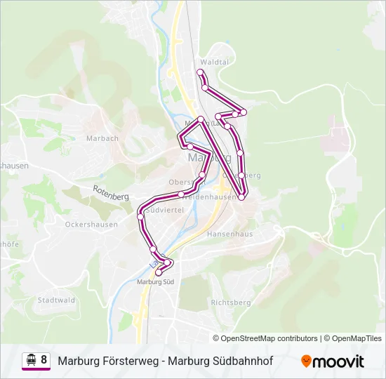 8 S-Bahn Line Map