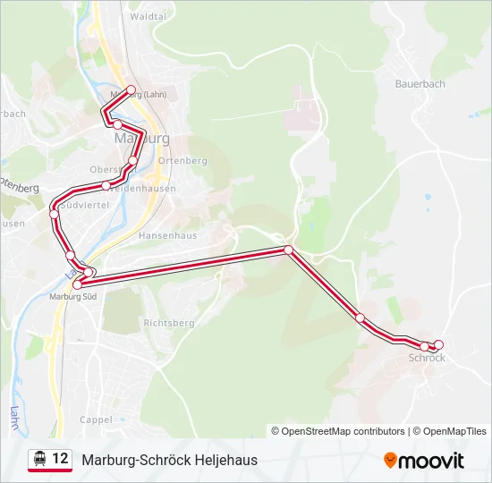 12 S-Bahn Line Map