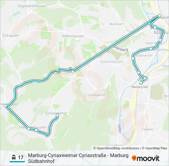 17 S-Bahn Line Map
