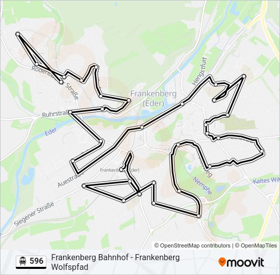 596 S-Bahn Line Map