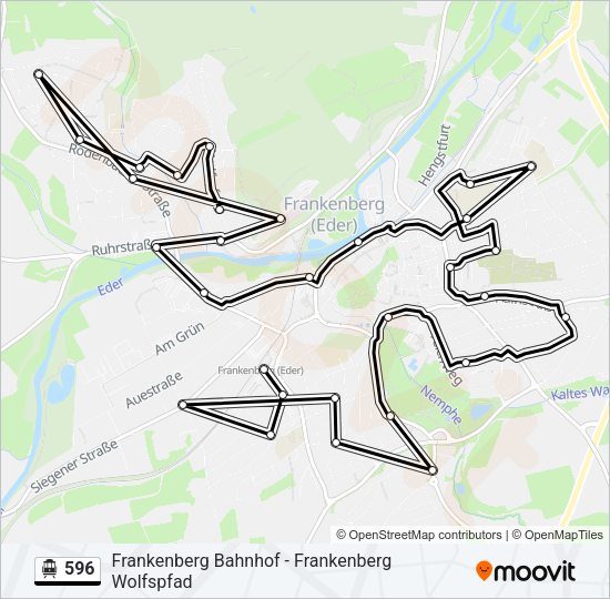 596 S-Bahn Line Map