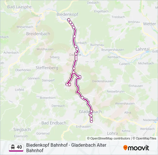 40 S-Bahn Line Map