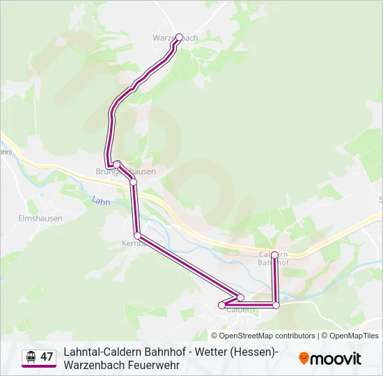 47 S-Bahn Line Map