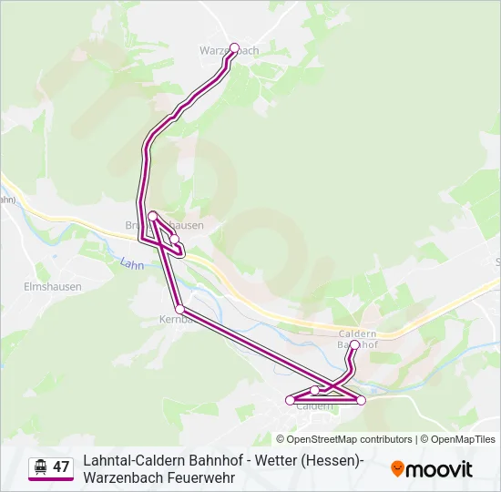 47 S-Bahn Line Map