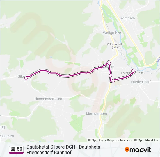 50 S-Bahn Line Map