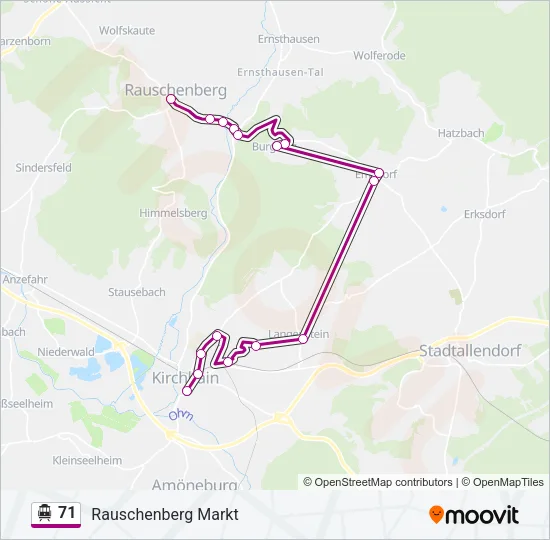 71 S-Bahn Line Map