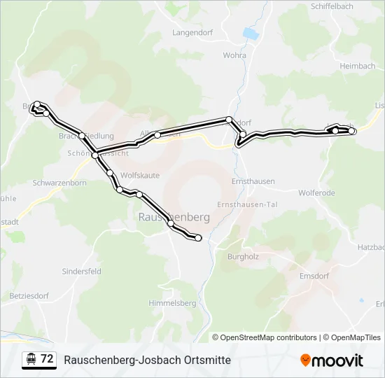 72 S-Bahn Line Map
