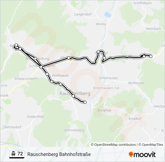 72 S-Bahn Line Map