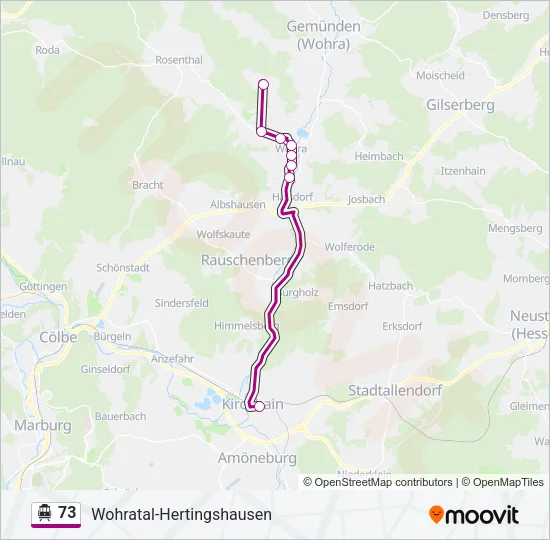 73 S-Bahn Line Map
