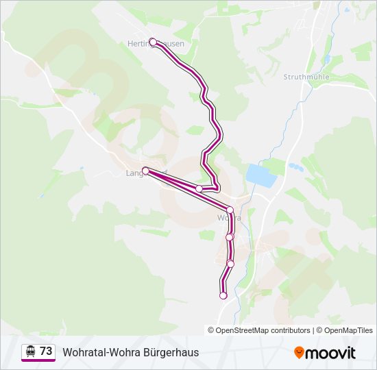 S-Bahn 73: карта маршрута