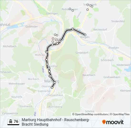 76 S-Bahn Line Map