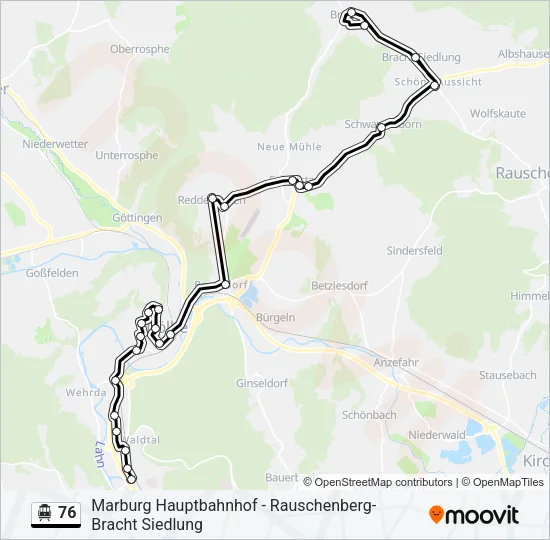 76 S-Bahn Line Map