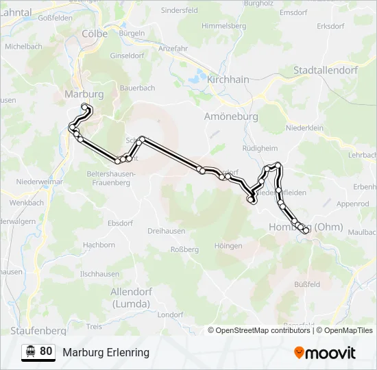 80 S-Bahn Line Map