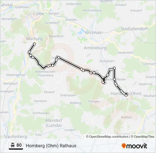 80 S-Bahn Line Map