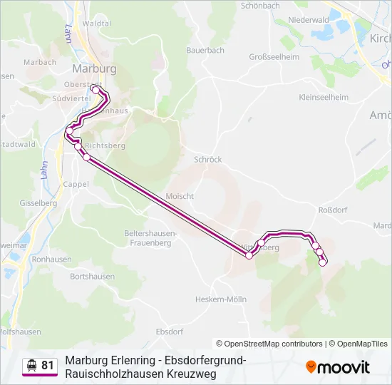 81 S-Bahn Line Map