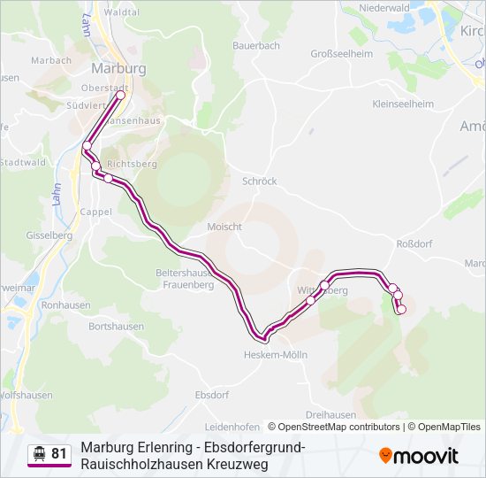 S-Bahn 81: карта маршрута