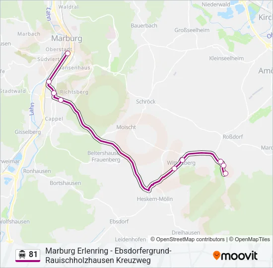 81 S-Bahn Line Map