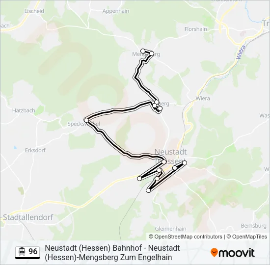96 S-Bahn Line Map