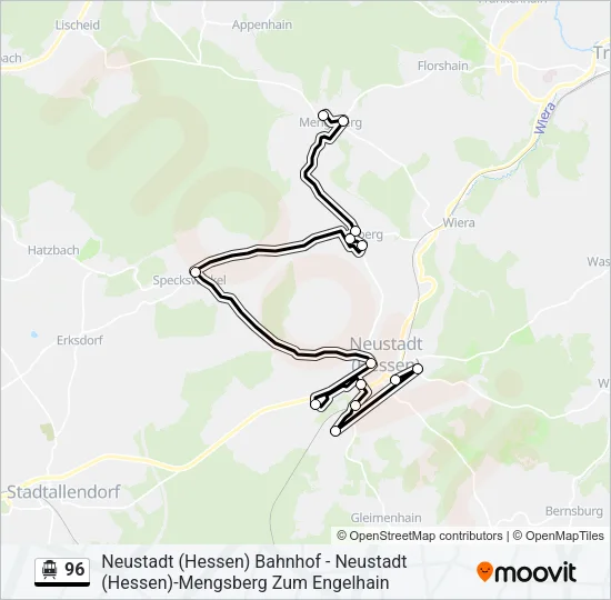 96 S-Bahn Line Map