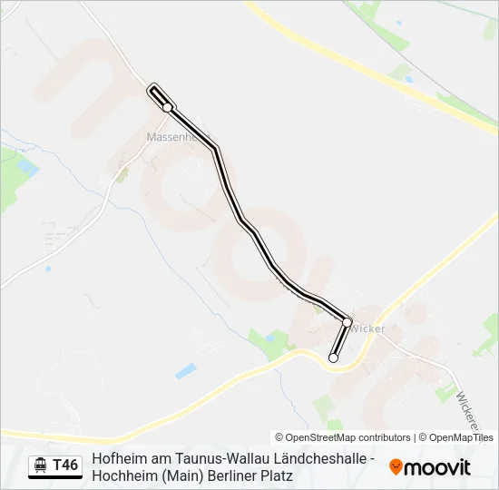 T46 S-Bahn Line Map