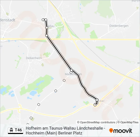 T46 S-Bahn Line Map