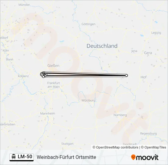 LM-50 S-Bahn Line Map