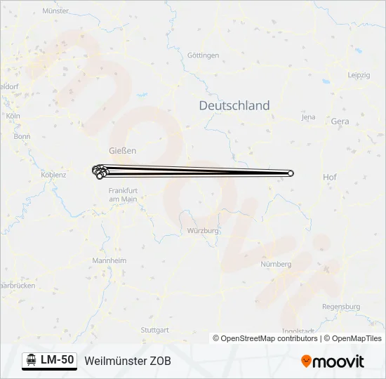LM-50 S-Bahn Line Map