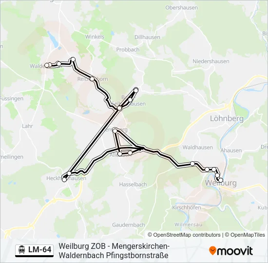 LM-64 S-Bahn Line Map