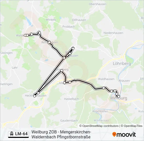 LM-64 S-Bahn Line Map