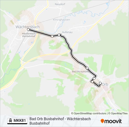 S-Bahn MKK81: карта маршрута
