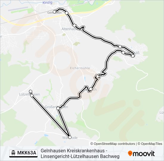 MKK63A S-Bahn Line Map