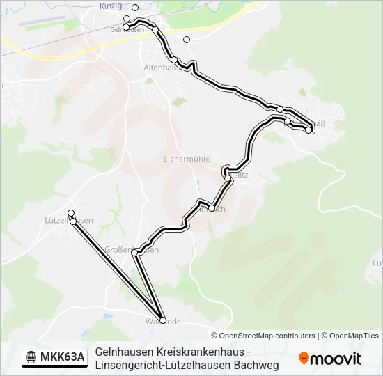 MKK63A S-Bahn Line Map