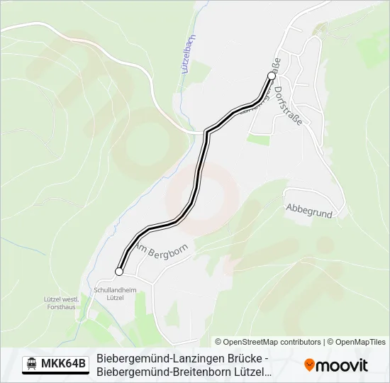 MKK64B S-Bahn Line Map