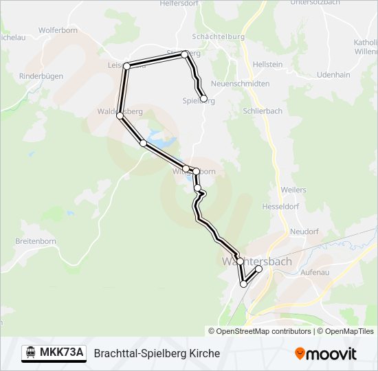 MKK73A S-Bahn Line Map